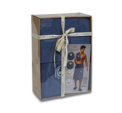 Фото Набір для сауни чоловічий La Maison 100% Бавовна Indigo хм37046