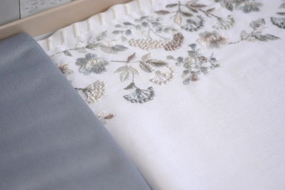Фото Комплект постільної білизни з вишивкою Dantela Vita Satin Digital Delia Mavi 41474
