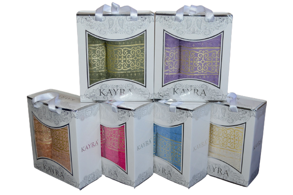 Фото Набір рушників Kayra Premium Asia Бавовна 50х90 + 70х140