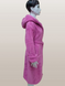 Фото №2 из 5 товара Женский длинный махровый халат c капюшоном Welsoft Zeron Сирень