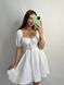 Фото №9 из 9 товара Романтическое белое платье-корсет из муслина