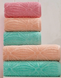 Фото №2 з 4 товару Набір з 3-х махрових рушників 100% Бавовна 690 г Microcotton Rose Microcotton YOL Noktali 20061 20056