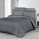 Фото №1 из 4 товара Комплект постельного белья Сатин Страйп Satin Strip Anthracite Темно-серый