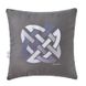Фото №1 из 10 товара Декоративная подушка с вышивкой Ideia Rain Fusion Серая
