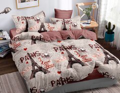 Фото Комплект постельного белья Selena Люблю Париж Сатин 300507