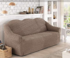 Фото Чохол для 2-х-3-х містного дивана без спідниці Turkey № 2 Сіро-коричневий