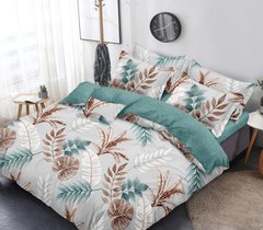 Фото Комплект постельного белья Тропические Листья Selena Бязь Люкс 101166