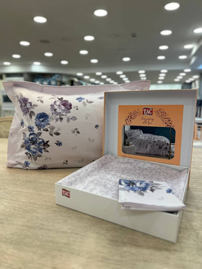 Фото Комплект постельного белья TAC Zaira Lilac Сатин
