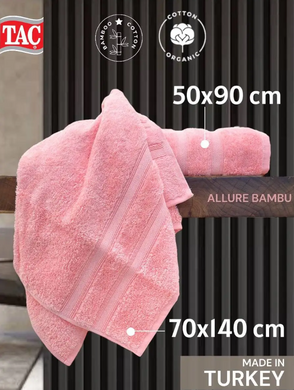Фото Полотенце Tac Allure Bambu Бамбук Розовое