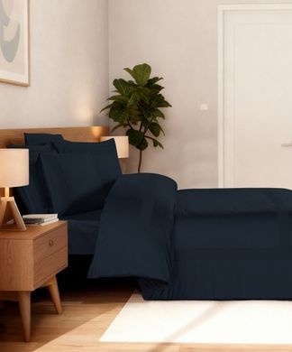 Фото Постільна білизна La Romano Mona Premium Satin Montova Navy Blue хм41597