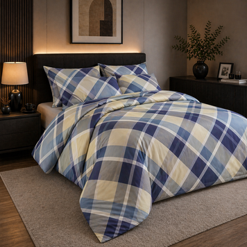 Фото Постельное белье Nordic Plaid Calm Поликоттон