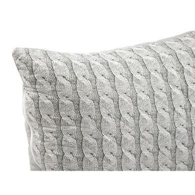 Фото Подушка стьобана на блискавці Grey Braid середньої жорсткості 310.52СМ_Grey Braid
