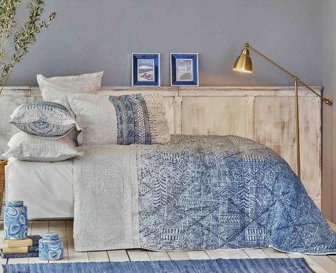Фото Набор постельного белья с одеялом Karaca Home Marea Mavi Голубой