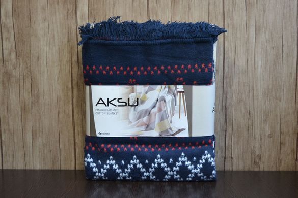 Фото Бавовняний новорічний плед покривало Aksu Albedo aksu-albedo