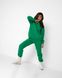 Фото №1 из 9 товара Теплый женский спортивный костюм Футер на флисе Зеленый