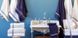 Фото №6 з 6 товару Рушник махровий 100% Бавовна 500 г/м2 MieCasa Milano Lacivert-Bej Синій