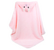Фото №2 из 8 товара Детское плюшевое полотенце с углом Home Brand Светло-розовое