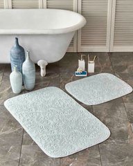 Фото Набір килимків у ванну Karaca Home Tiffany Сіро-блакитний