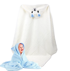 Фото Детское плюшевое полотенце с углом Home Brand Кремовый