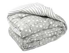 Фото Зимнее теплое силиконовое одеяло Star Plus Руно Серое