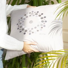 Фото Декоративная подушка с вышивкой Ideia Rain Energy Серая
