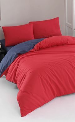 Фото Постельное белье Charlotte Colorpool Ranforse 100% Хлопок Mavi-Kirmizi