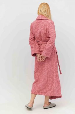 Фото Длинный махровный халат Annette Rose Прованс 100% Хлопок Розовый