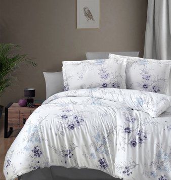 Фото Сатинова постільна білизна First Choice Cotton Satin Leena Lilac хм31864