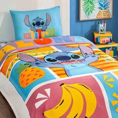 Фото Комплект постельного белья с пике TAC Disney Lilo & Stitch Fruit