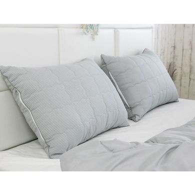 Фото Двостороннє стьобане покривало Soft Line Сіре