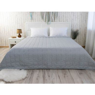 Фото Двостороннє стьобане покривало Soft Line Сіре