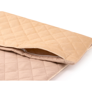 Фото Велюровый чехол на подушку Руно Velour Beige Ромб Бежевый