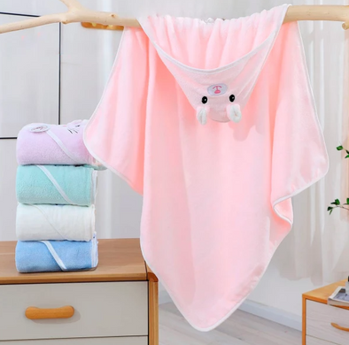 Фото Детское плюшевое полотенце с углом Home Brand Кремовый