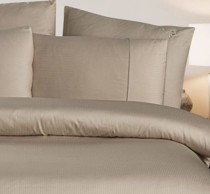 Фото Комплект постельного белья Luoca Patisca Сатин Страйп Faye Beige