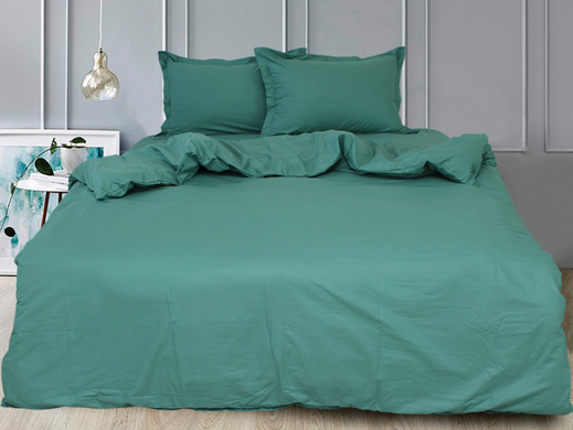 Фото Комплект постельного белья ТМ TAG Сатин Green Зелёный