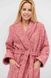 Фото №2 из 4 товара Длинный махровный халат Annette Rose Прованс 100% Хлопок Розовый
