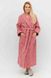 Фото №1 из 4 товара Длинный махровный халат Annette Rose Прованс 100% Хлопок Розовый