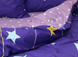 Фото №2 из 3 товара Комплект постельного белья ТМ TAG Сатин Blue Starfall Звездопад