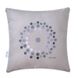 Фото №3 з 9 товару Декоративна подушка з вишивкою Ideia Rain Energy Сіра
