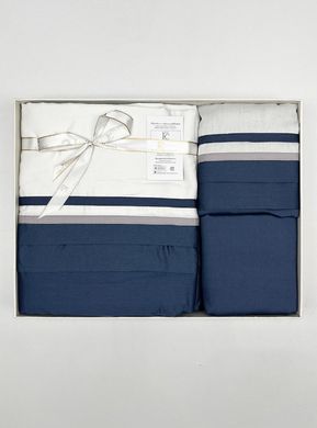 Фото Постільна білизна First Choice Сатин Люкс 100% Бавовна Groovy Quick Denim m018283