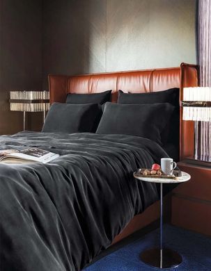 Фото Постельное белье из искусственного шелка Issimo Vegan Silk Jade Blacky