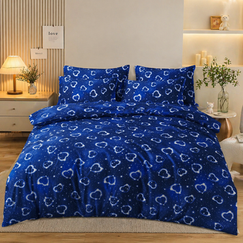 Фото Постельное белье Поликоттон Night Sky Hearts Сердечка Микс