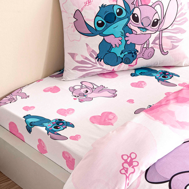 Фото Комплект постільної білизни TAC Disney 100% Бавовна Lilo & Stitch p-60312929