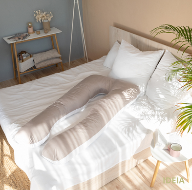 Фото Мультифункціональна подушка для вагітних Ideia Comfortable U-Shaped Сірий + Білий