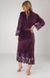 Фото №2 из 4 товара Женский велюровый халат с кружевной отделкой Nusa 0383 Violet Фиолетовый