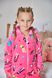 Фото №3 из 5 товара Детская махровая пижама Кингуруми Welsoft Розовая 9000