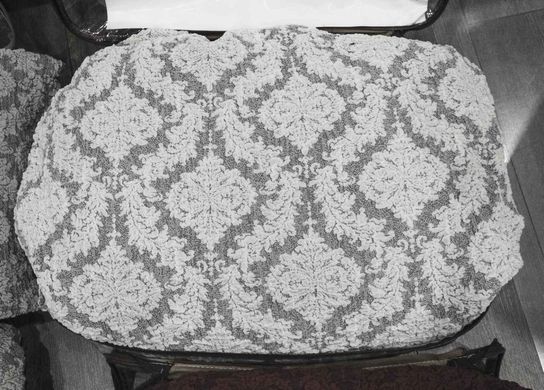 Фото Жакардовий чохол для 2-3х містного дивана Без Спідниці Світло-сірий