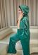 Фото №4 из 7 товара Женский велюровый костюм с штанами палаццо Зелёное Яблоко 616