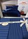 Фото №2 из 3 товара Комплект постельного белья Massimo Monelli Stripe Saten Mavi Синий