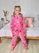 Фото №1 з 5 товару Дитяча махрова піжама Кігурумі Welsoft Рожева 9000